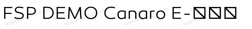 FSP DEMO Canaro E字体转换 FSP DEMO Canaro E字体转换
